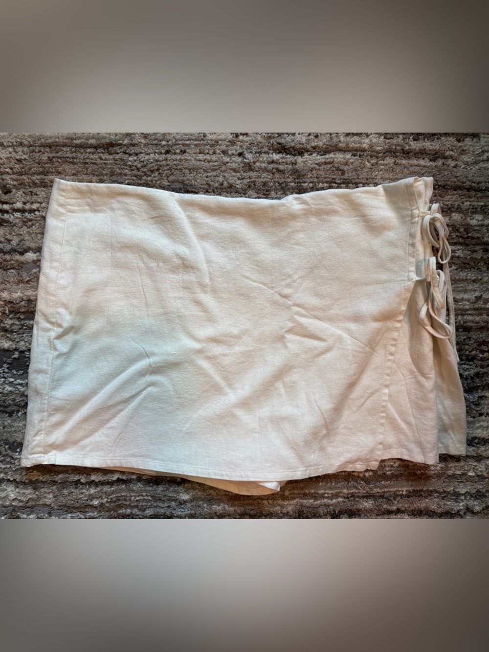 bp White linen blend skort